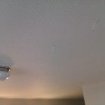 Ceiling plaster with what looks like claw marks.... Was there a werewolf in here?