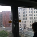 Right hand window - missing a handle - also screwed shut