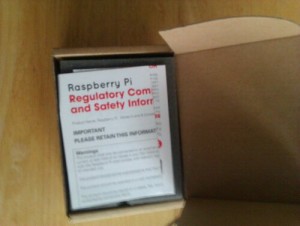 Opening the Raspberry Pi Box