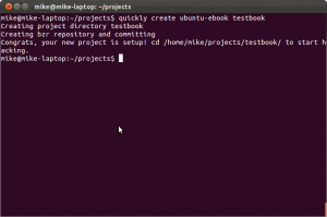 running Quickly with the ubuntu-ebook template